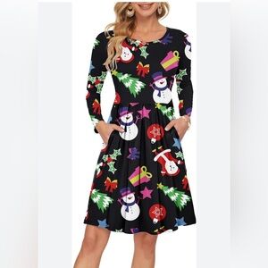 Santa Holiday Dress. Boutique Holiday Dress. Excellent Condition. Size Med